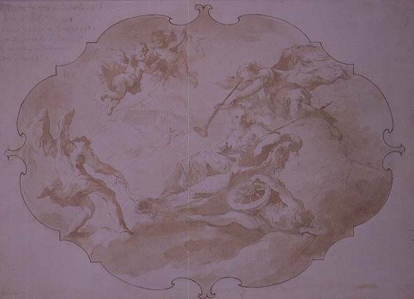 Triumph of Military Virtue, c.1750 by Giovanni Antonio Guardi