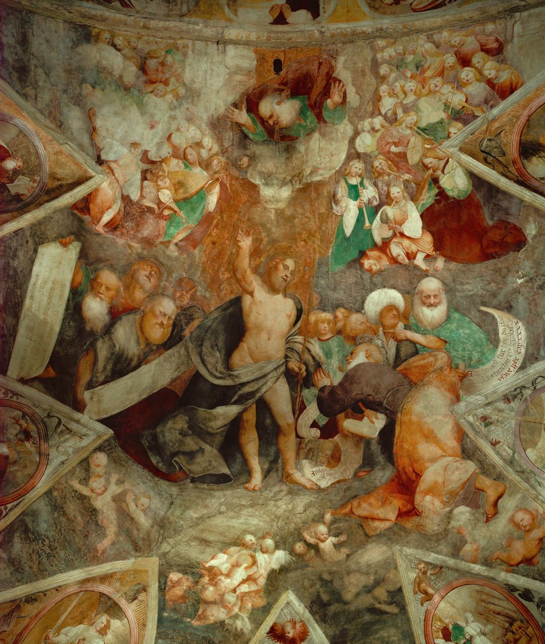 Christ Judge welcomes Saint Peter in heaven by Giovanni Antonio Pordenone