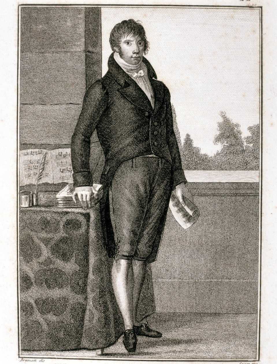 Portrait of Luigi Cherubini by Giovanni Antonio Sasso