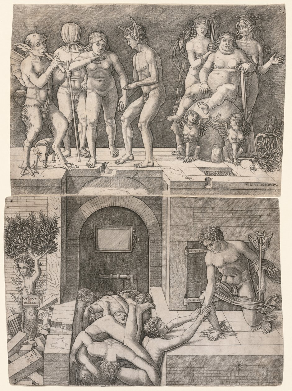 Allegory of the Fall of Ignorant Humanity by Giovanni Antonio da Brescia