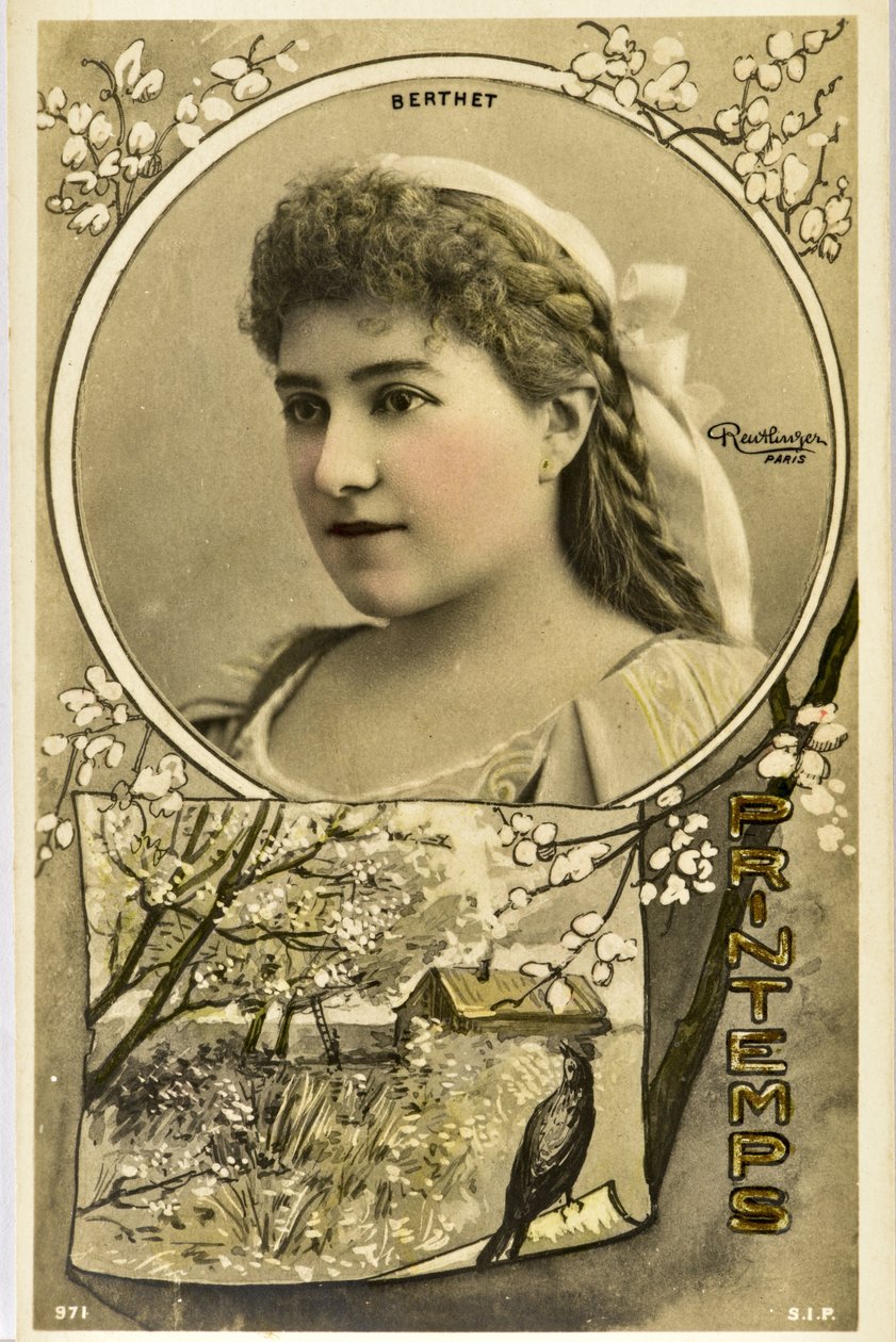 Postcard: Portrait of Berthet by Phillipe de Marlier