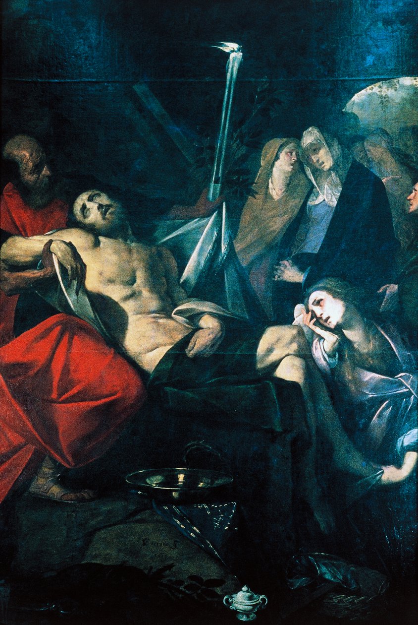 Deposition of Christ in Sepulchre by Giovanni Battista  Crespi