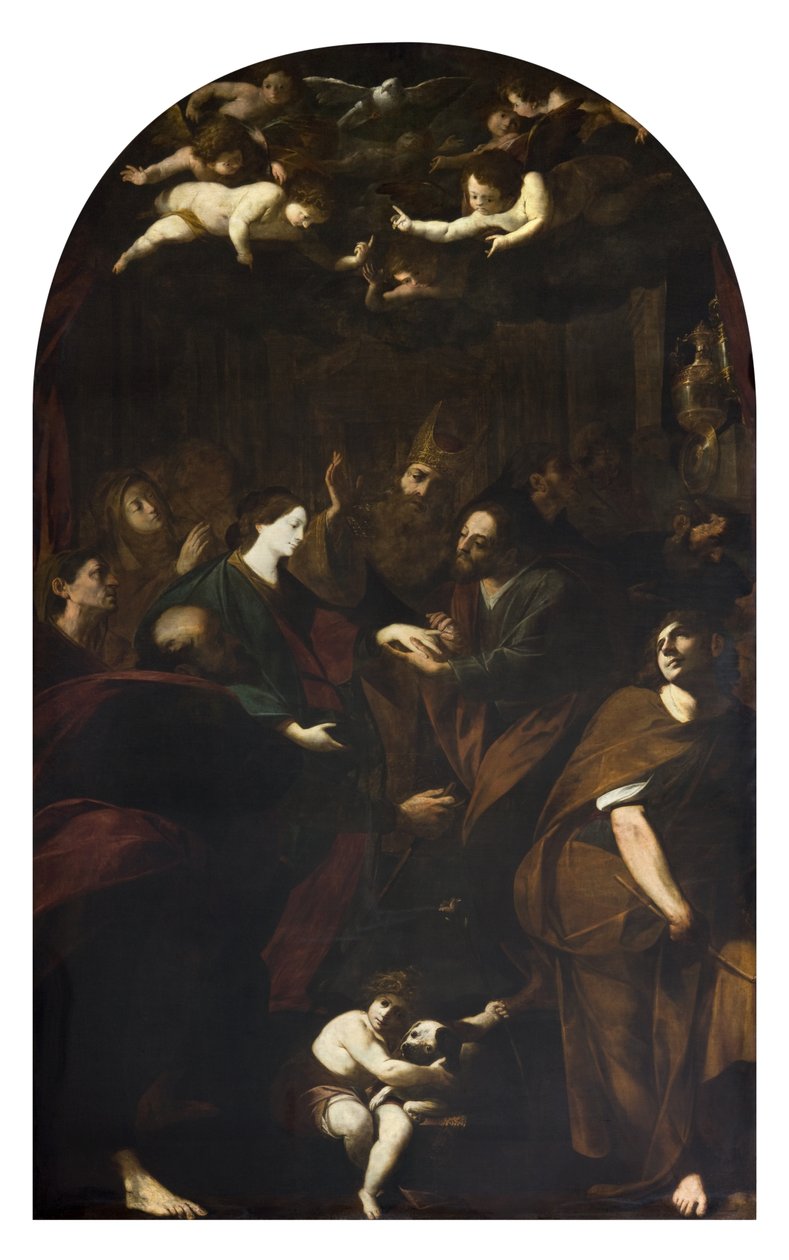 The Marriage of the Virgin by Giovanni Battista and Gherardini Melchiorre Crespi