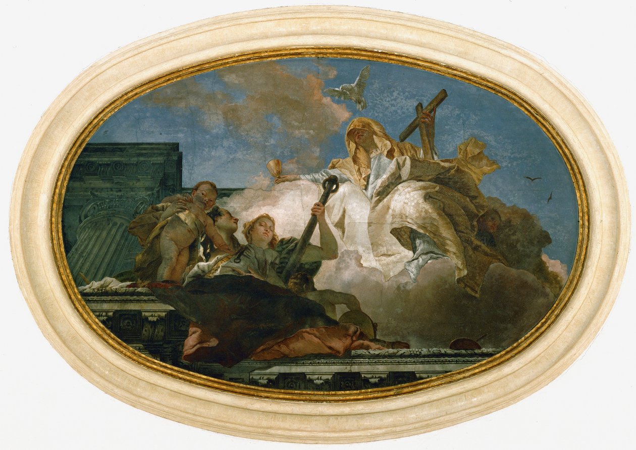 Allegory of Spes, Fides, Caritas by Giovanni Battista (1696-1770) Tiepolo
