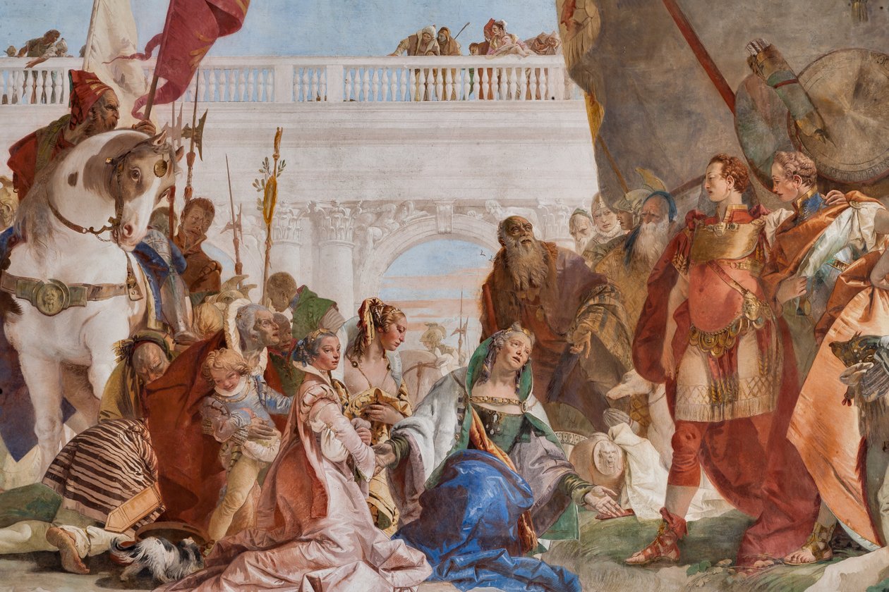 Continence of Alexander the Great (detail) by Giovanni Battista Tiepolo