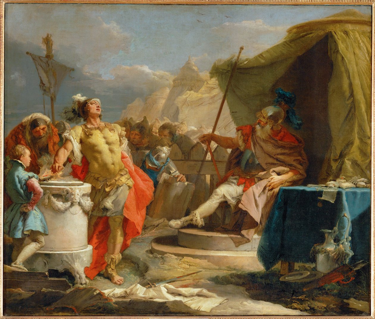 Mucius Scaevola Before Porsenna by Giovanni Battista (1696-1770) Tiepolo