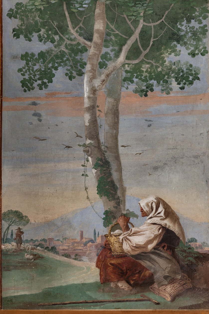 Old Peasant Woman with a Basket of Eggs, from the 