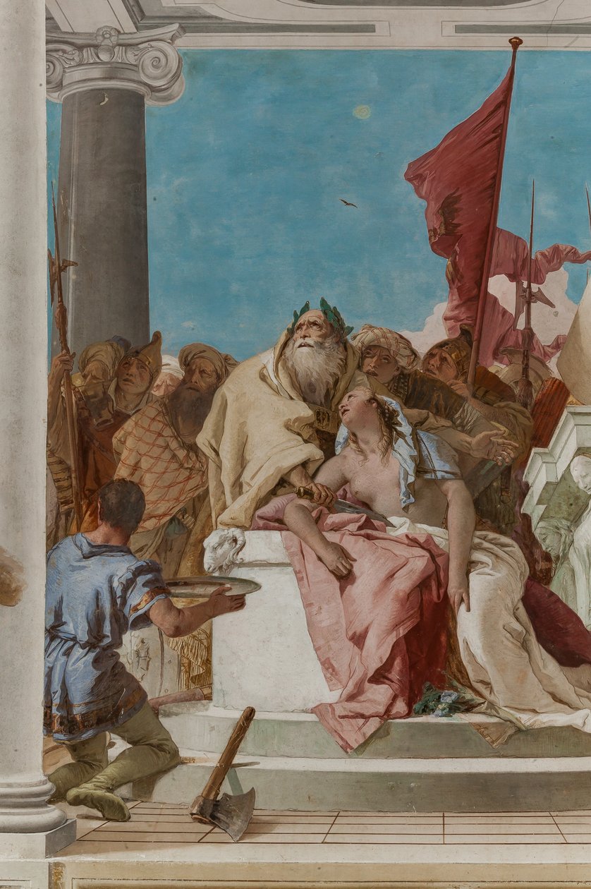 The Sacrifice of Iphigenia (detail) by Giovanni Battista Tiepolo