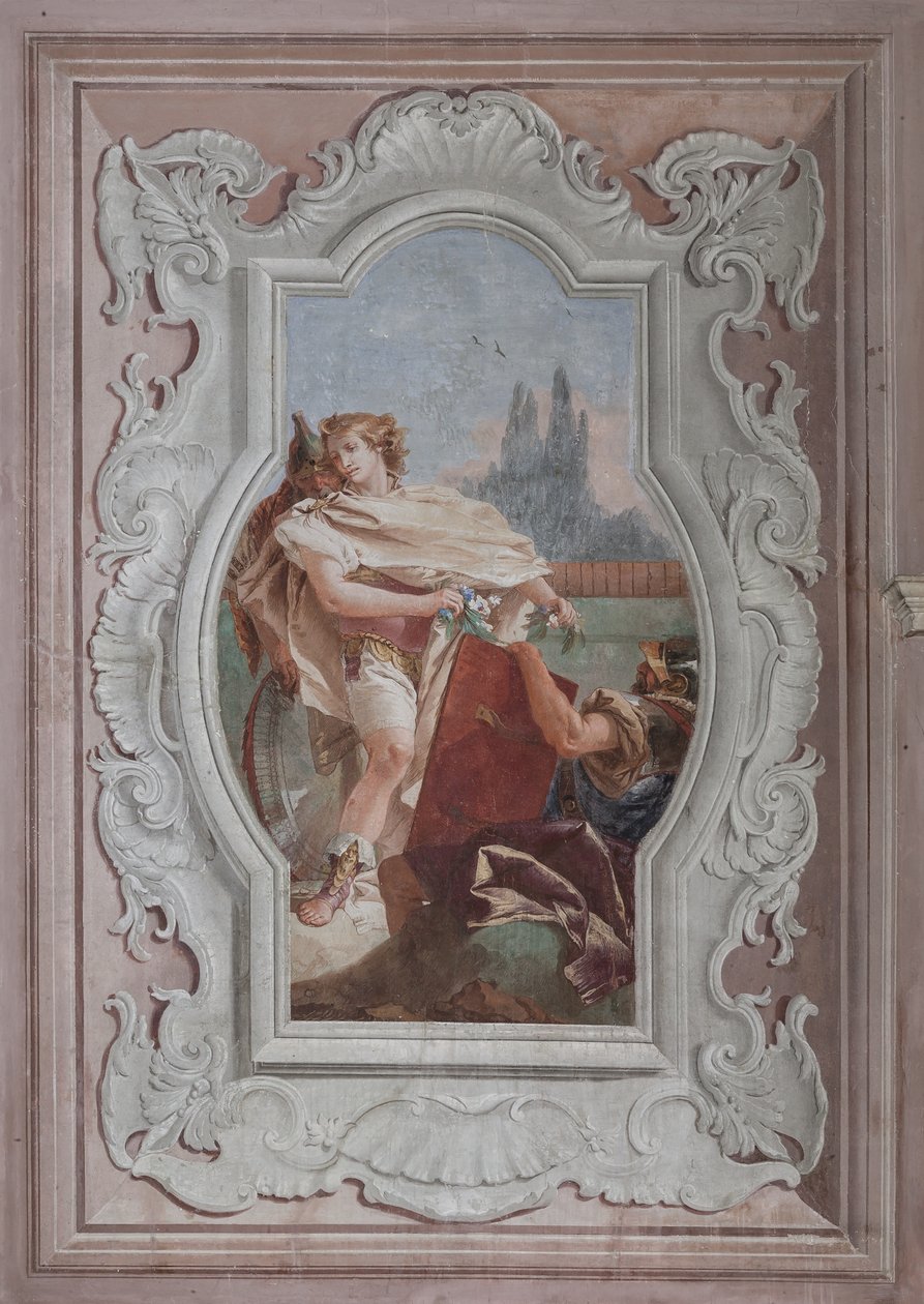 Episodes of "Jerusalem Delivered": "The Companions Hold the Mirror in Front of Rinaldo" by Giovanni Battista Tiepolo