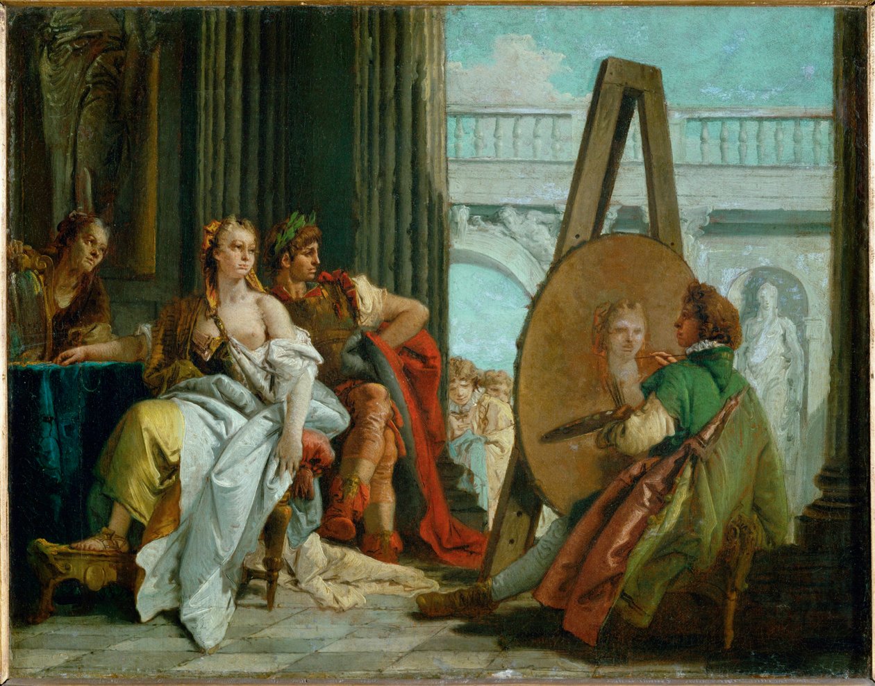 The painter Apelles, Alexander the Great and Campaspe by Giovanni Battista (1696-1770) Tiepolo