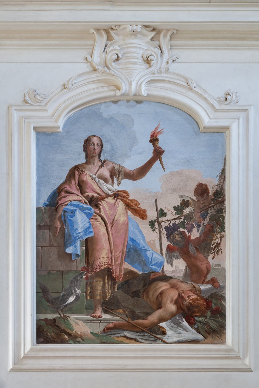 Vigilance Triumphs Upon Slumber by Giovanni-Battista Tiepolo