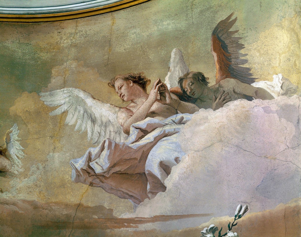 Glory of Angels (detail) by Giovanni Battista Tiepolo