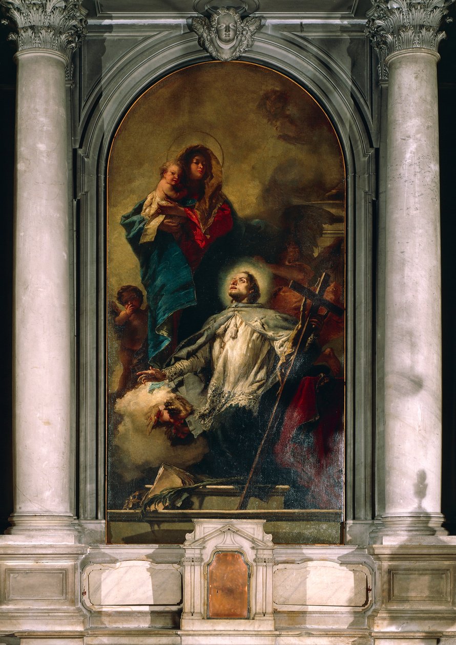 The Virgin appearing to Saint John of Nepomuk by Giovanni Battista Tiepolo