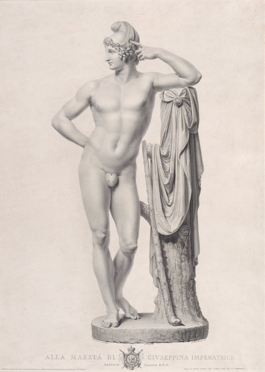 Paris Leaning on a Tree Stump by Giovanni Battista Balestra