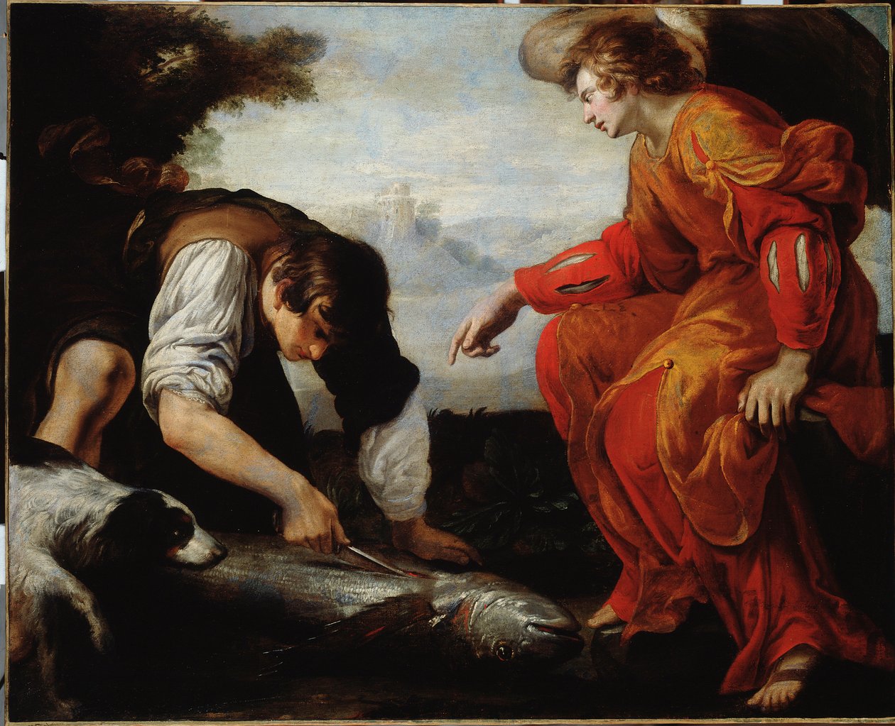 Tobias Meets the Archangel Raphael by Giovanni Battista Carlone