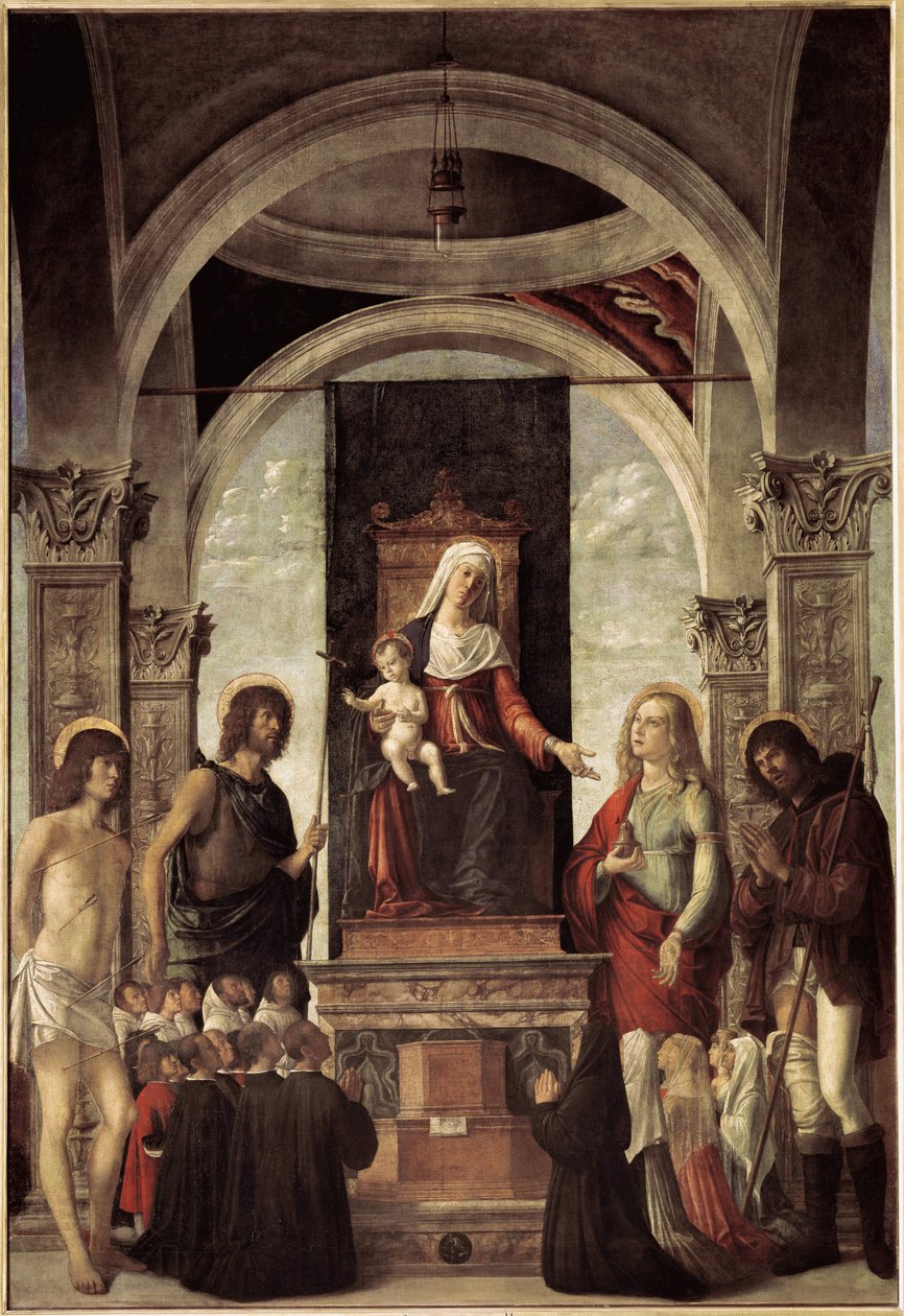 Holy Conversation, Virgin with Child Surrounded by Saints by Giovanni Battista Cima da Conegliano