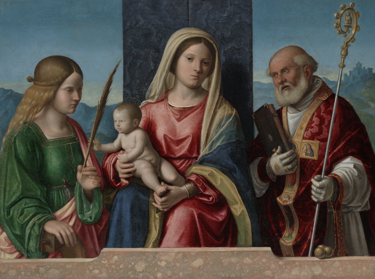 Virgin and Child with Saints Catherine and Nicholas by Giovanni Battista Cima da Conegliano