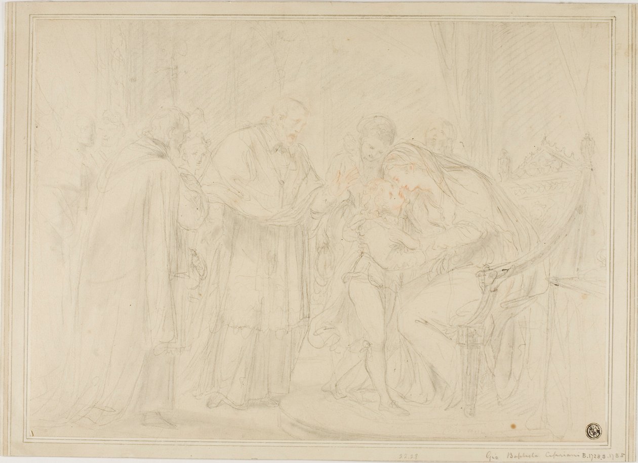 Queen of Edward IV Parting with the Duke of York by Order of Richard III by Giovanni Battista Cipriani