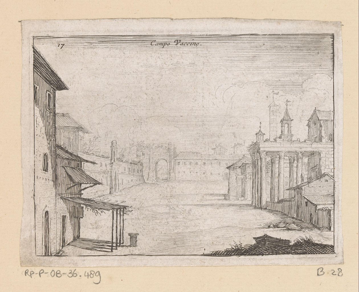 View of the Roman Forum in Rome by Giovanni Battista Mercati