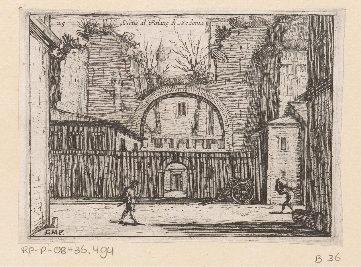 Ruins in Rome (Views of Rome series, Alcune vedute et prospettive di luoghi dishabitati di Roma series) by Giovanni Battista Mercati