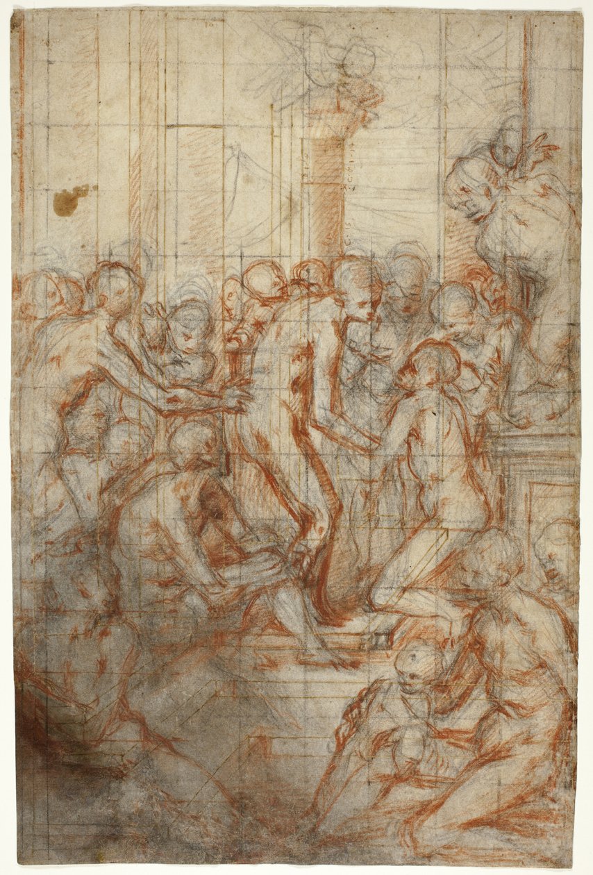 Study for the Purification of the Virgin by Giovanni Battista Naldini