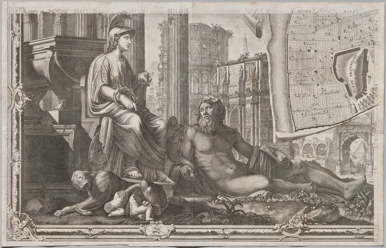 Nuova pianta di Roma by Giambattista Nolli, 1748, known as La Pianta Grande di Roma by Giovanni Battista Nolli