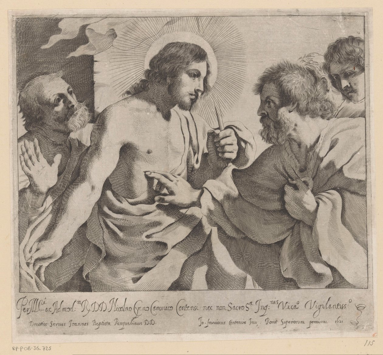 Doubt of Thomas by Giovanni Battista Pasqualini