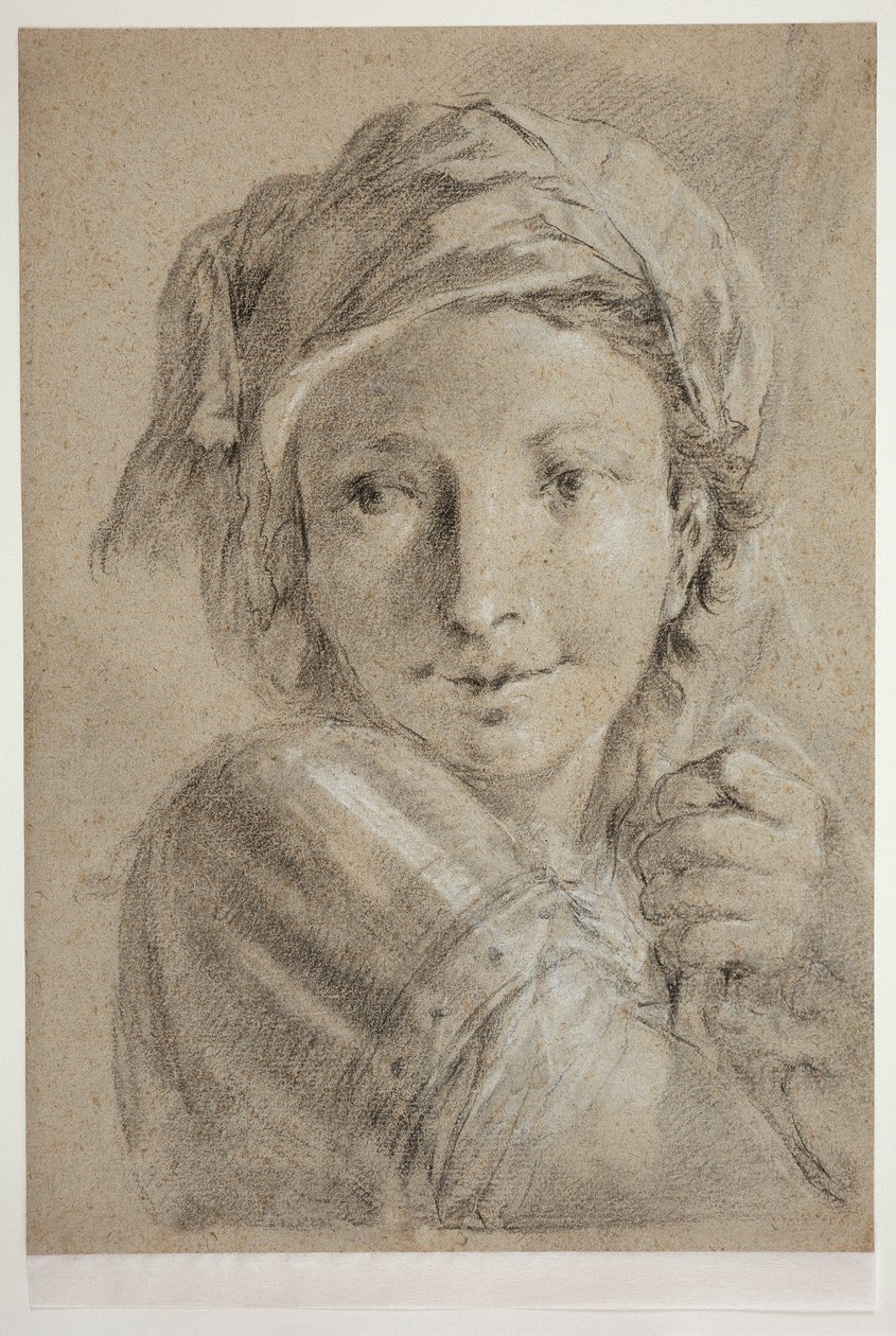 Head of a Young Soldier by Giovanni Battista Piazzetta