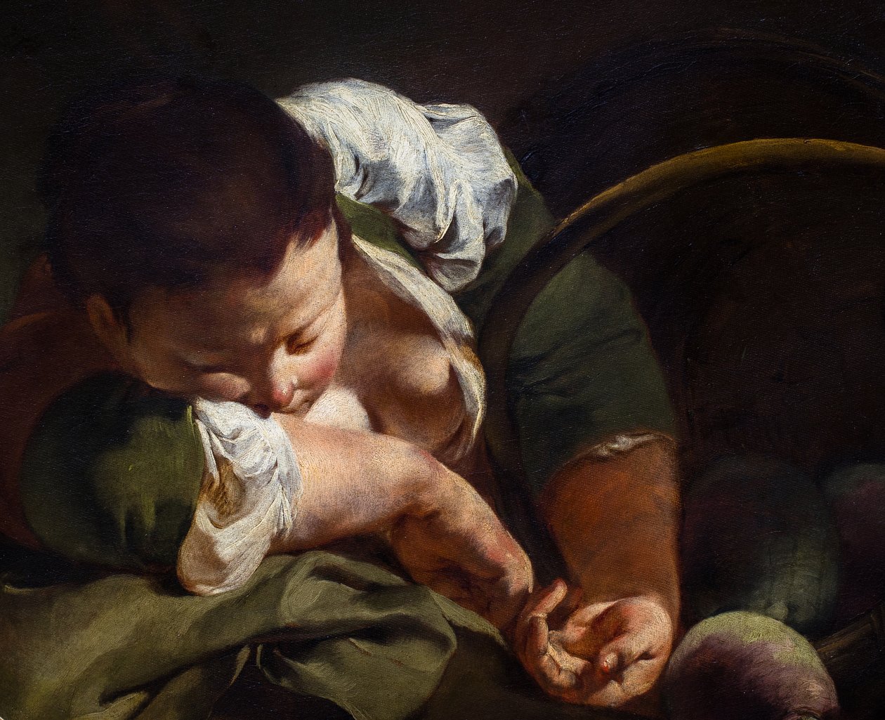 Sleeping peasant girl by Giovanni Battista Piazzetta