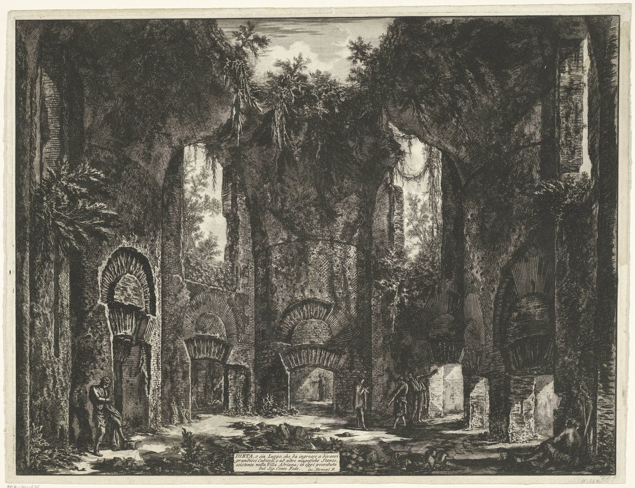 Academy in the Villa Adriana in Tivoli (series title: Views of Rome) by Giovanni Battista Piranesi