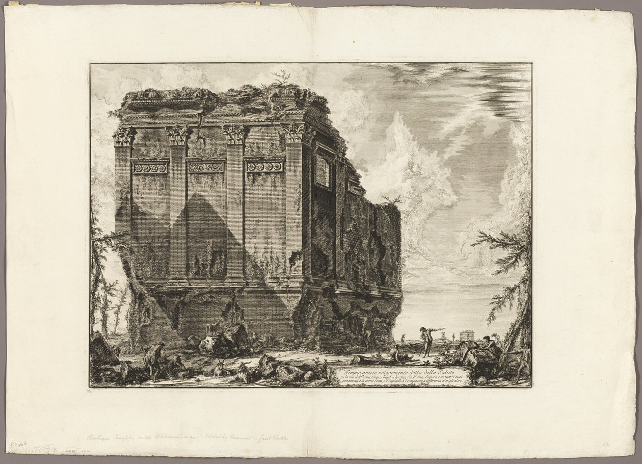 Ancient Temple Commonly Called the Temple of Health on the Via d