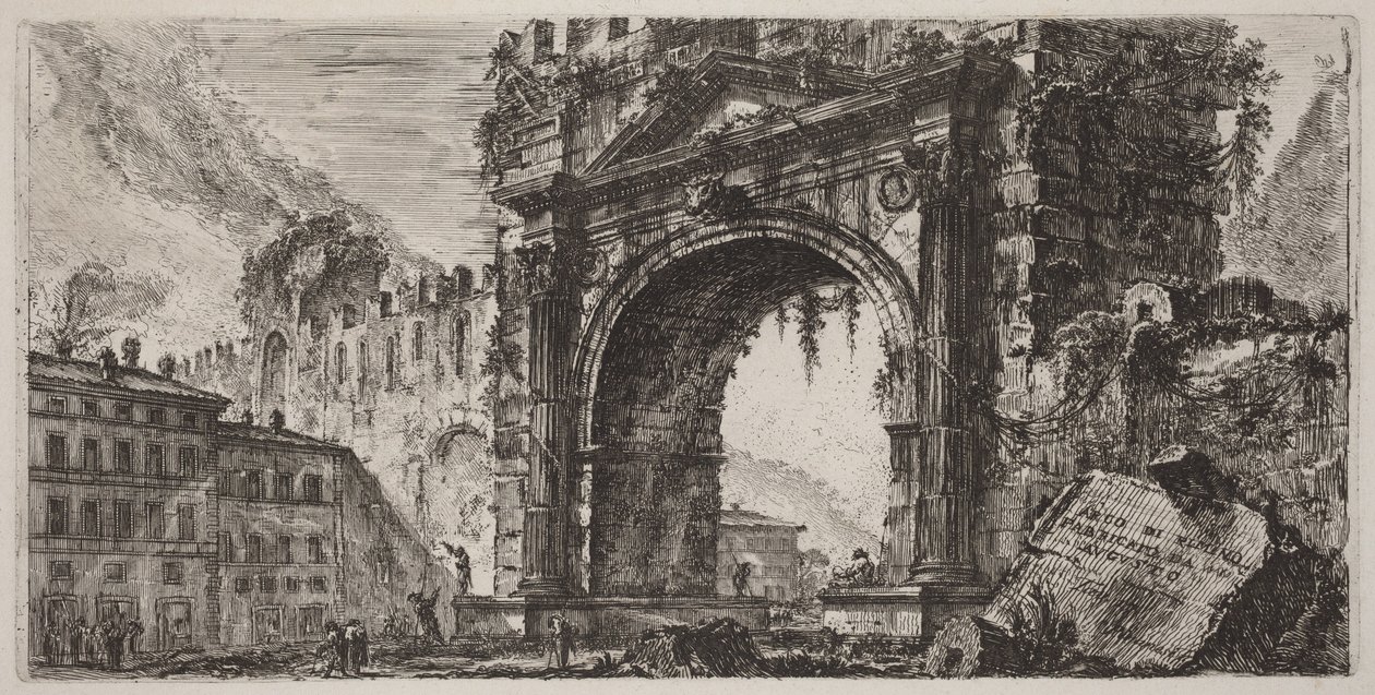 Arch of Rimini Built by Augustus by Giovanni Battista Piranesi