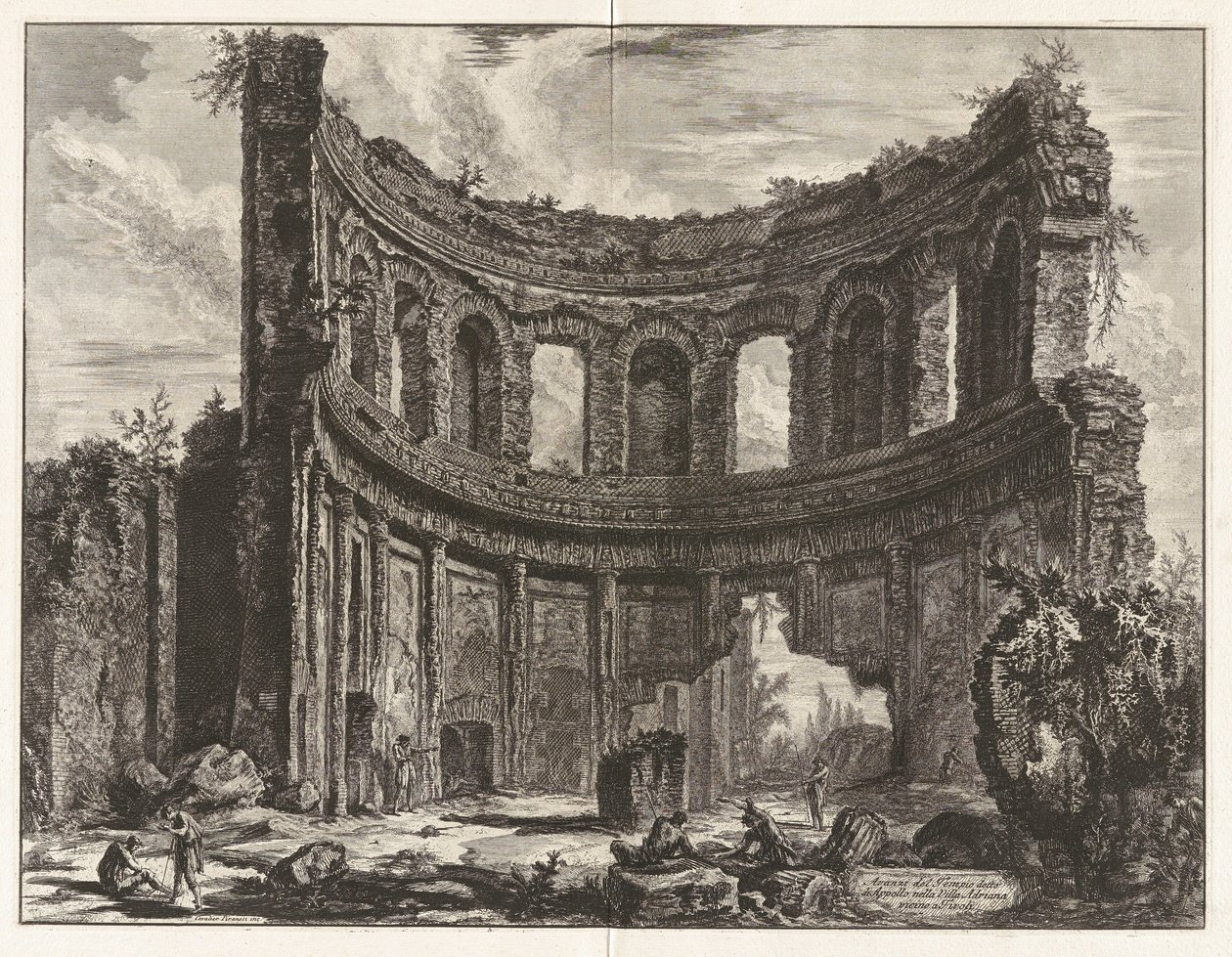 Remains of the Temple Said to Be of Apollo in Hadrian by Giovanni Battista Piranesi