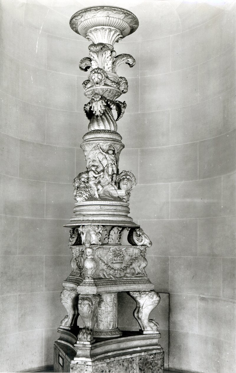 Candelabra Designed by Piranesi on the Basis of Roman Antique Pieces for His Own Tomb by Giovanni Battista Piranesi
