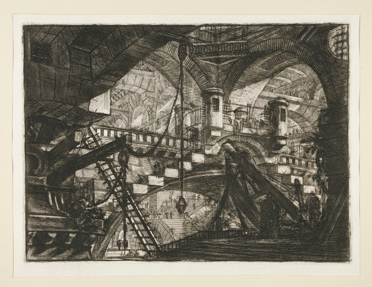 Prisons, XI: The Arch with a Shell Ornament by Giovanni Battista Piranesi