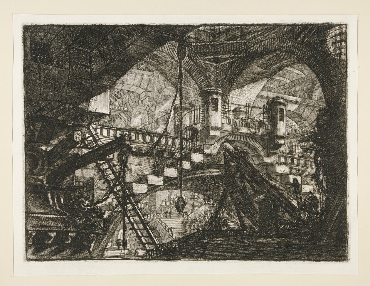Prisons, XI: The Arch with a Shell Ornament by Giovanni Battista Piranesi
