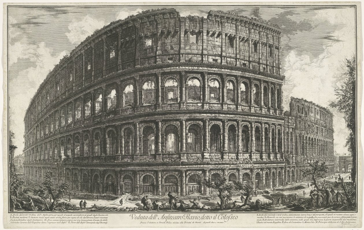 Colosseum in Rome by Giovanni Battista Piranesi