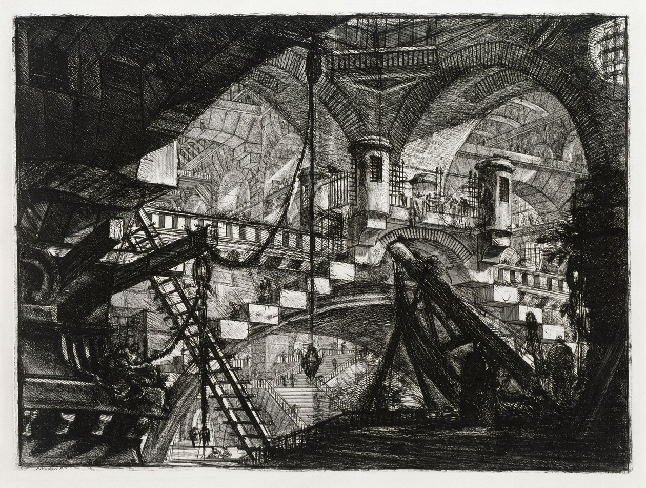 The Arch with the Shell Ornament (Plate 11 in: Carceri d