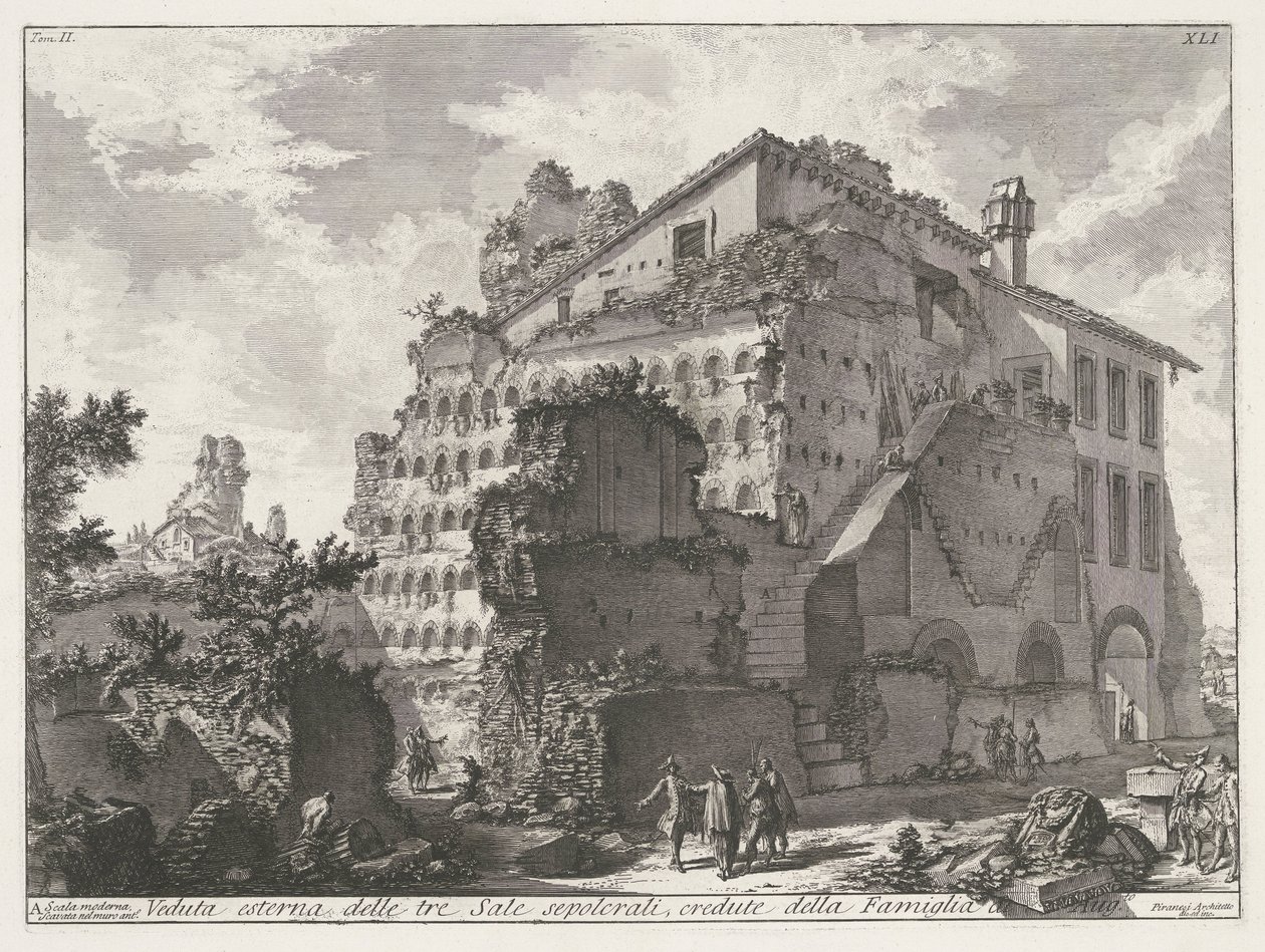 Tomb of the Family of Emperor Augustus (Archaeological Finds in and around Rome series) by Giovanni Battista Piranesi
