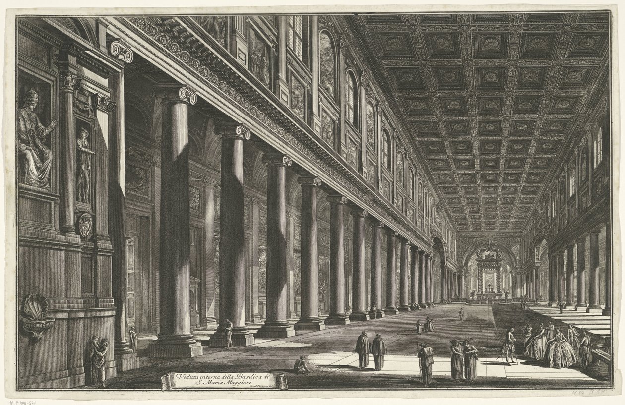 Interior of Santa Maria Maggiore in Rome (Views of Rome) by Giovanni Battista Piranesi