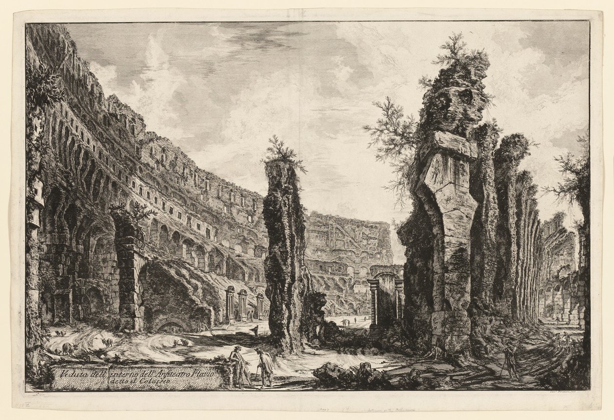 Interior View of the Colosseum, from Views of Rome by Giovanni Battista Piranesi
