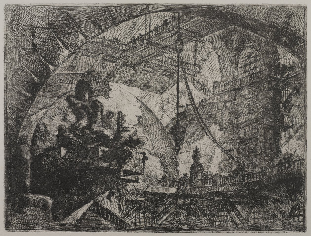 Invenzioni Capric di Carceri; Hind 13, First State of Three, c.1749 by Giovanni Battista Piranesi