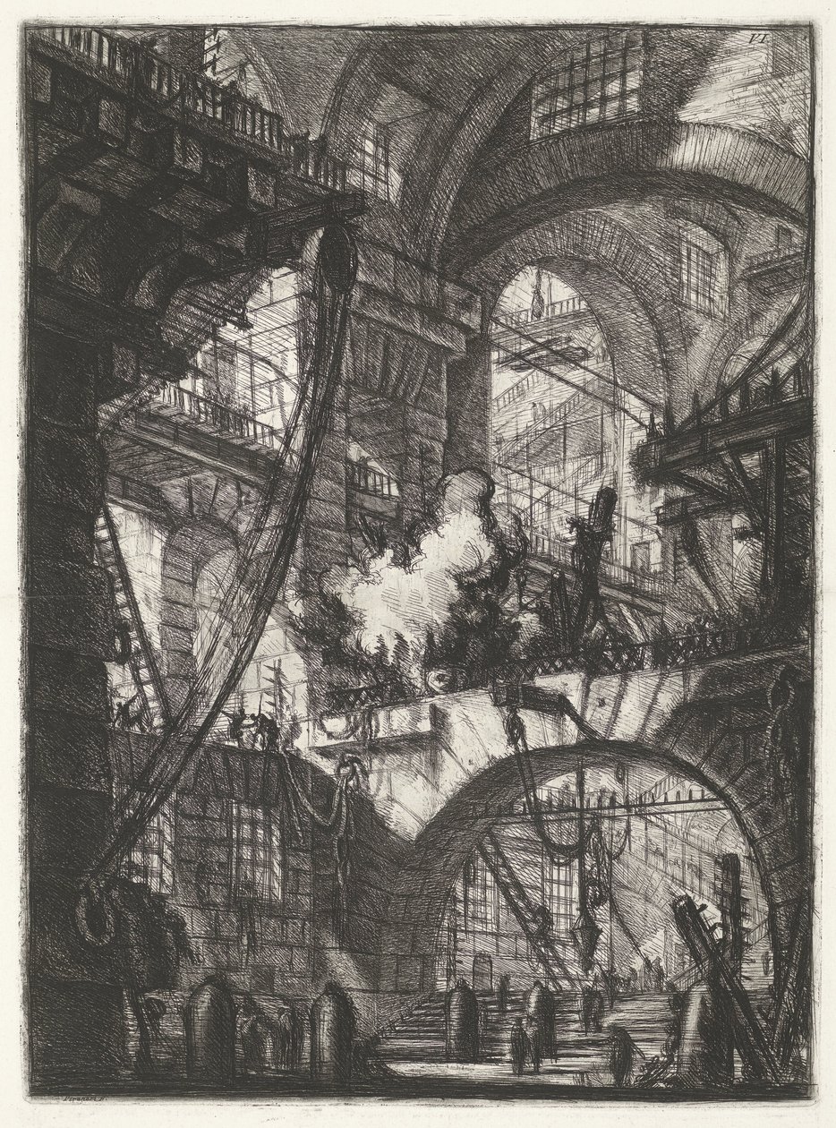 Dungeon with Smoking Fire (Kerkers) (Carceri d