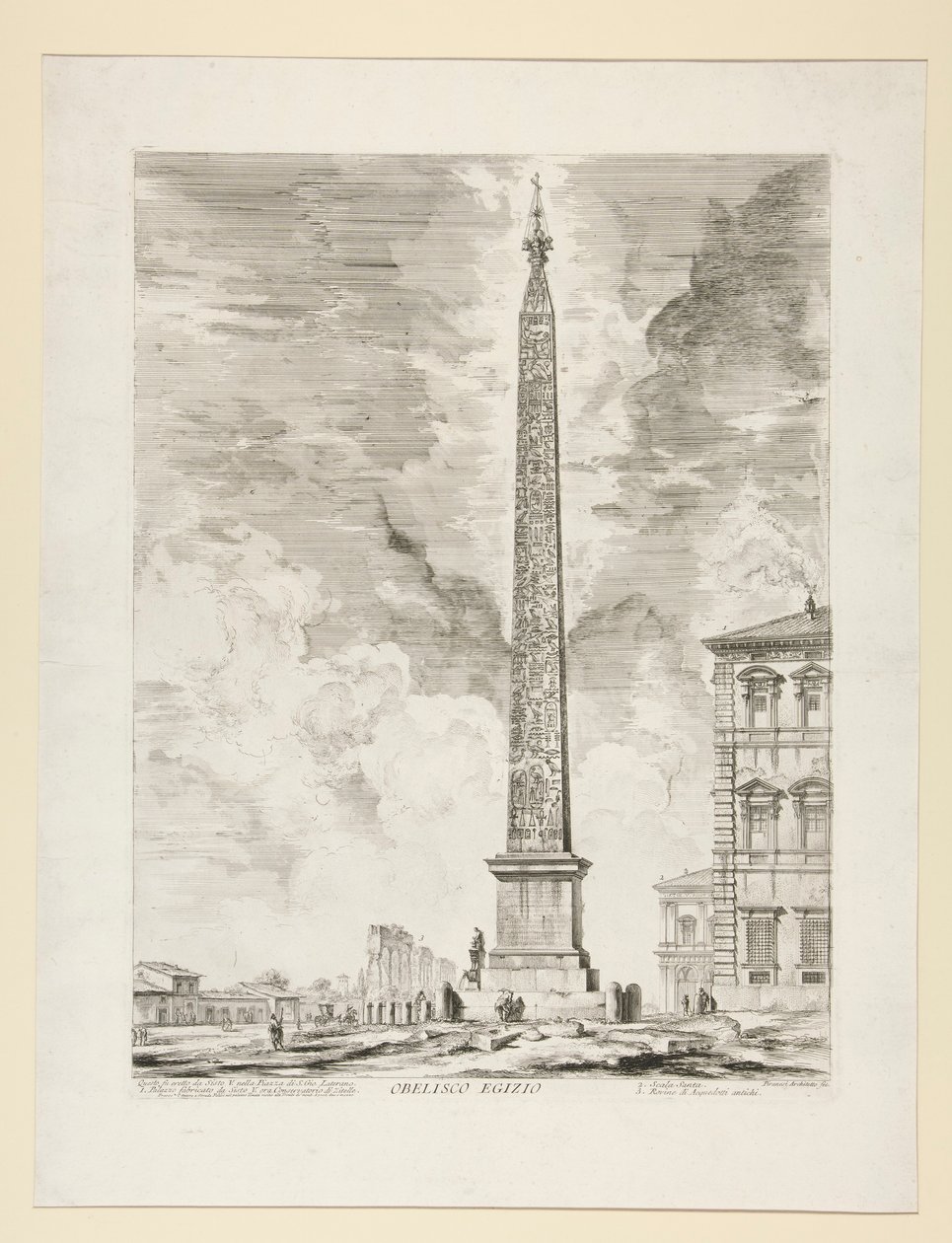 Egyptian Obelisk, from Views of Rome by Giovanni Battista Piranesi