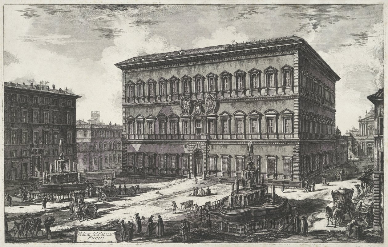 Palazzo Farnese in Rome (Views of Rome) by Giovanni Battista Piranesi