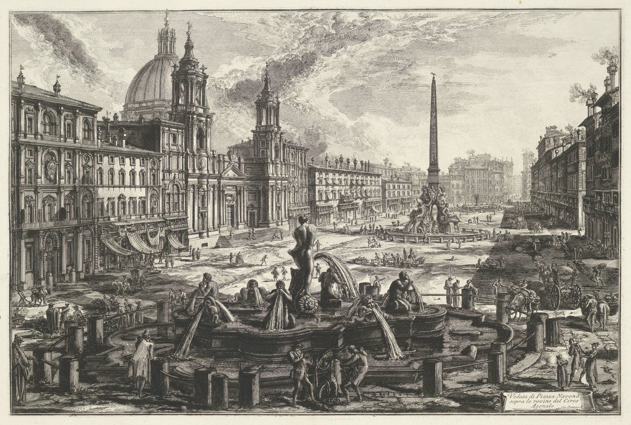 Piazza Navona in Rome (Views of Rome) by Giovanni Battista Piranesi