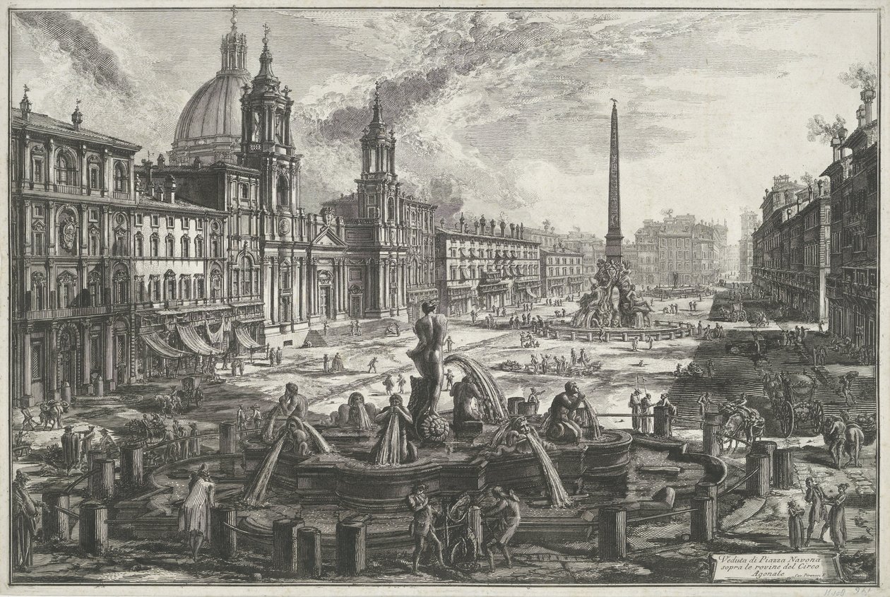 Piazza Navona in Rome (Views of Rome) by Giovanni Battista Piranesi