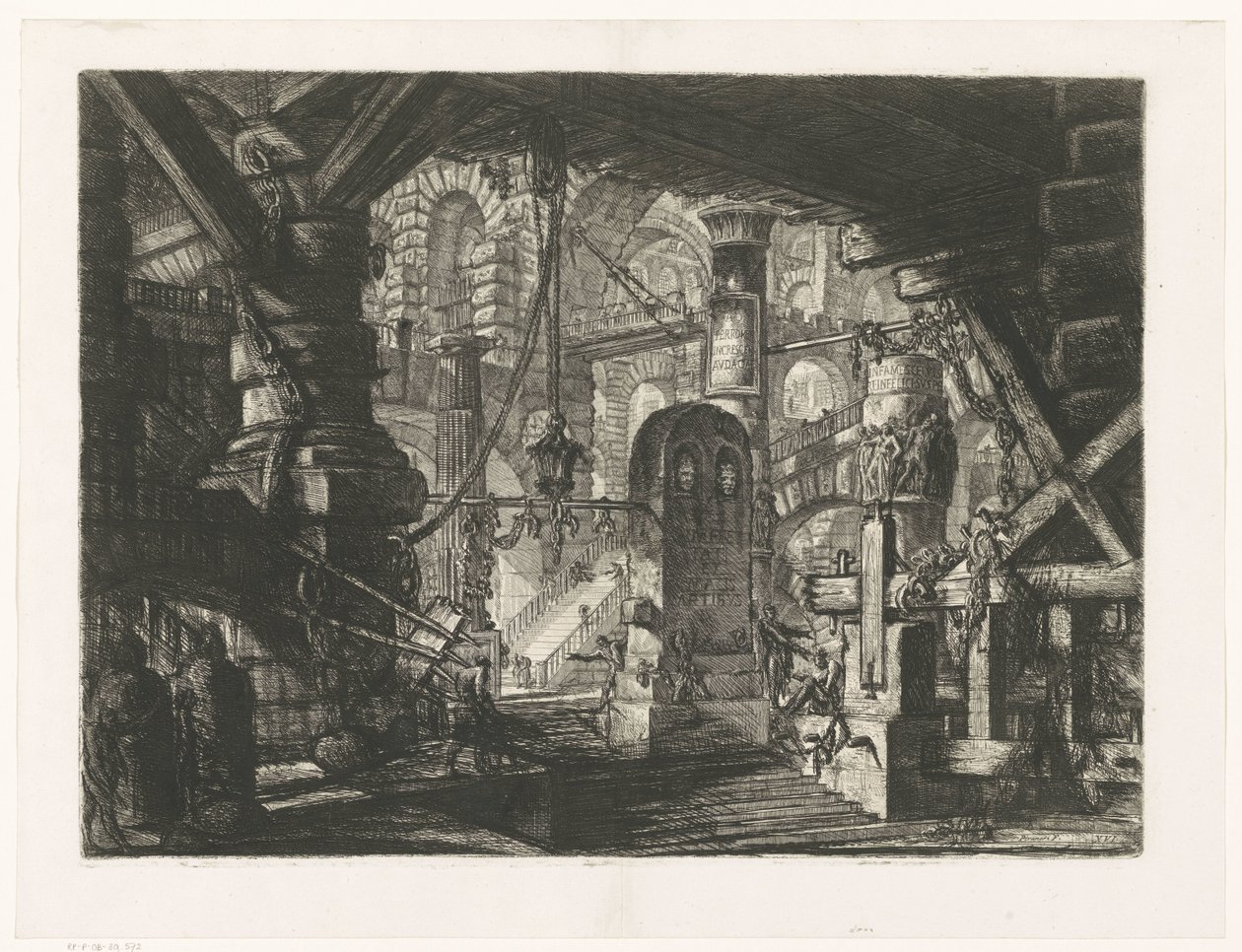 Pier with Chains by Giovanni Battista Piranesi