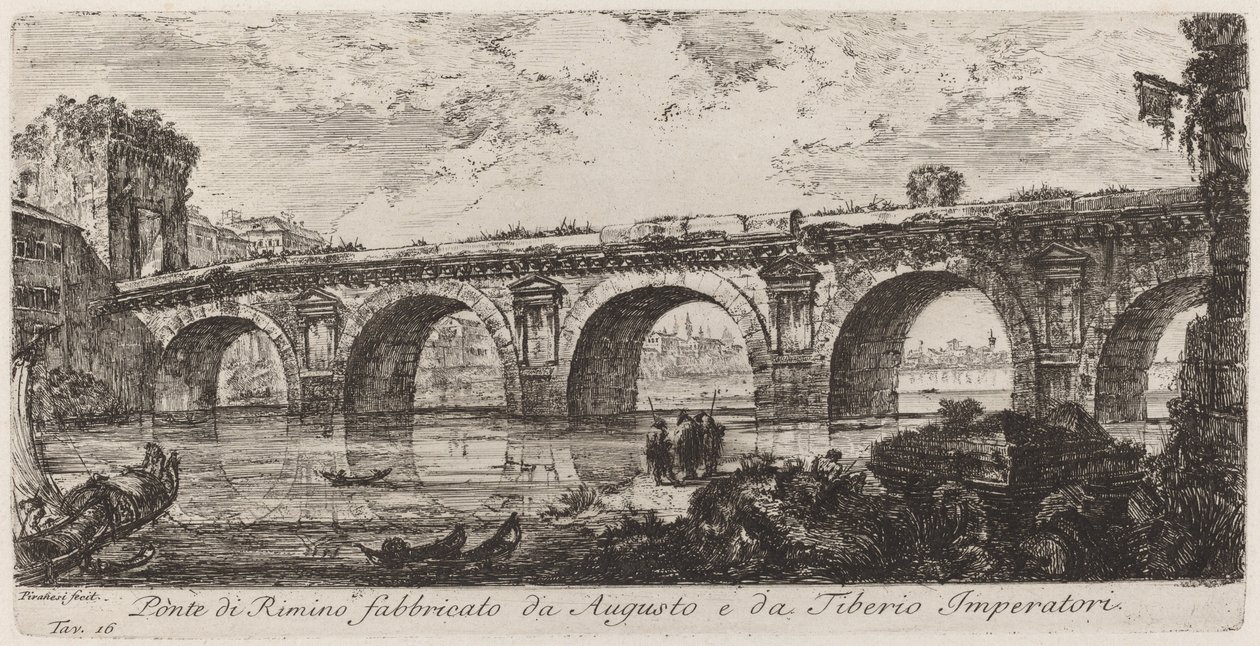 Bridge of Rimini Built by Augustus and Tiberius by Giovanni Battista Piranesi