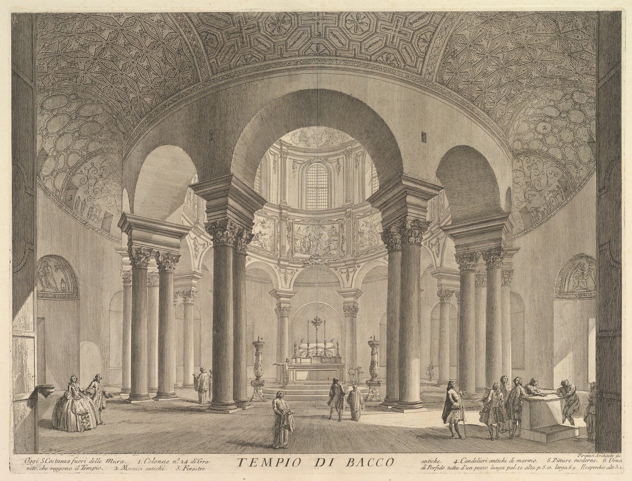 S. Constanza erroneously called Temple of Bacchus by Giovanni Battista Piranesi